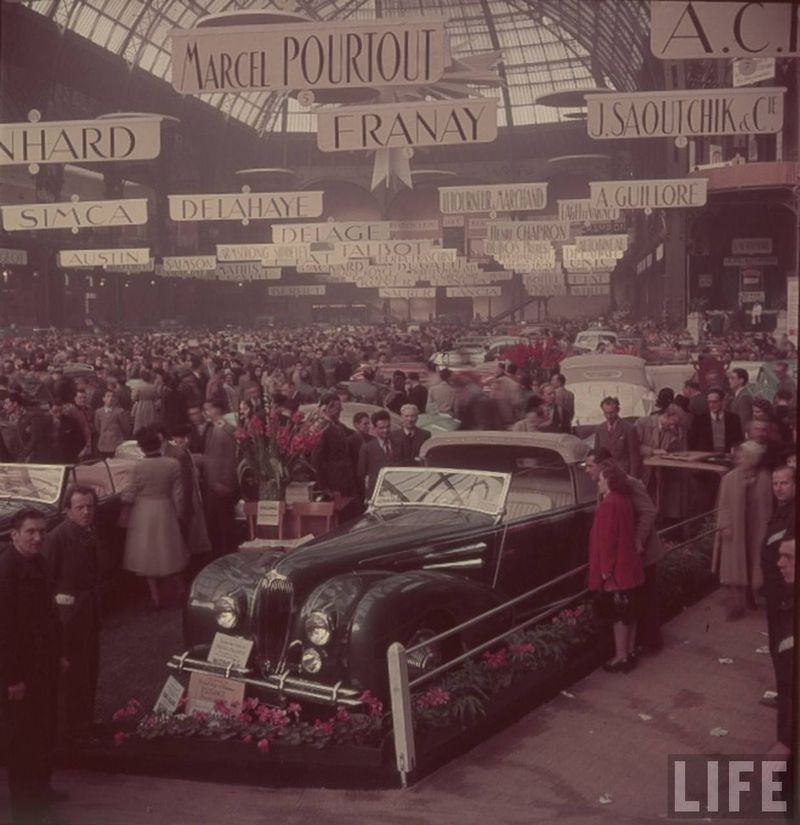 авто, история, автосалон, парижский автосалон, 1948