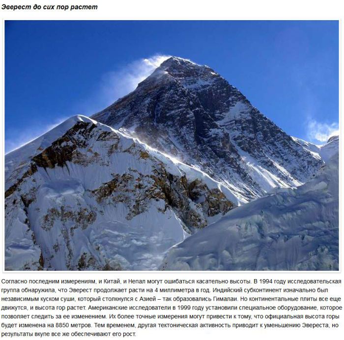 Топ-10 шокирующих фактов о горе Эверест (10 фото)